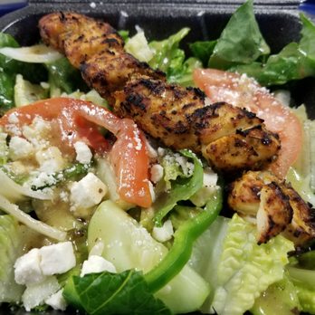 Big Greek - Greek salad with grilled chicken. - Greek Near Me - Waterloo, New York