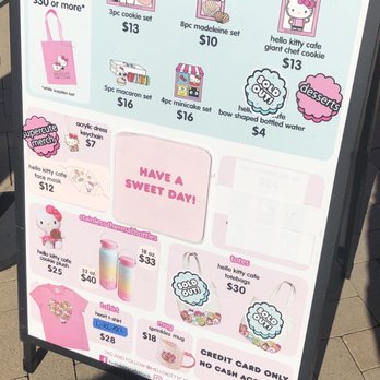 Hello Kitty Cafe Truck - Their menu that day. 06/12/21 Walnut Creek ca. - Coffee & Tea Near Me - Walnut Creek, California