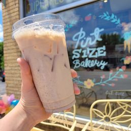 iced chai latte-- a bit too milk-y and light on flavor for me, but still good iced chai latte-- a bit too milk-y and light on flavor for me, but still good