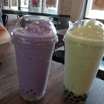 Boba King - Taro smoothie w/ lychee, honeydew smoothie w/ boba - Bubble Tea Near Me - North Las Vegas, Nevada