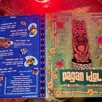 Pagan Idol - Menu 2 of 2 - Tiki Bars Near Me - San Francisco, California Pagan Idol - Menu 2 of 2 - Tiki Bars Near Me - San Francisco, California