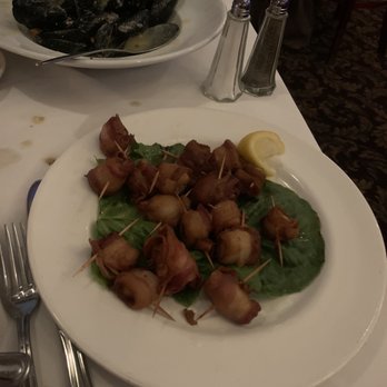 Spiro's - Bacon wrapped scallops! - New American Near Me - Rocky Point, New York Spiro's - Bacon wrapped scallops! - New American Near Me - Rocky Point, New York