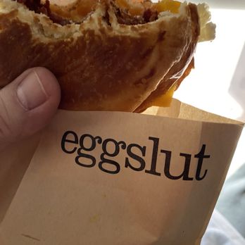 Eggslut - Egg bacon cheddar on brioche roll - Breakfast & Brunch Near Me - Los Angeles, California Eggslut - Egg bacon cheddar on brioche roll - Breakfast & Brunch Near Me - Los Angeles, California