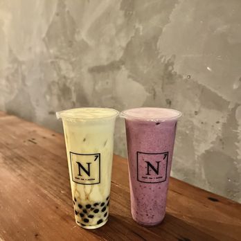 N7 Draft Tea + Coffee - Jasmine Nitro Milk Tea ($6.25) & Medley Berry ($6.50) - Coffee & Tea Near Me - San Jose, California N7 Draft Tea + Coffee - Jasmine Nitro Milk Tea ($6.25) & Medley Berry ($6.50) - Coffee & Tea Near Me - San Jose, California