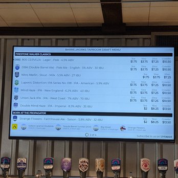 Firestone Walker Brewing- Buellton - Draft menu - Brewpubs Near Me - Buellton, California Firestone Walker Brewing- Buellton - Draft menu - Brewpubs Near Me - Buellton, California