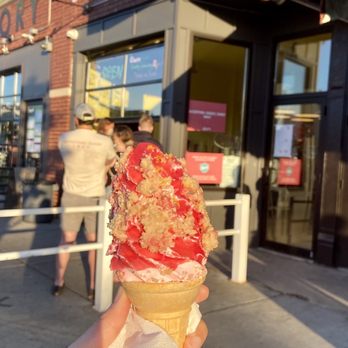 Churn Soft Serve - The Strawberry short cone - Coffee & Tea Near Me - Buffalo, New York Churn Soft Serve - The Strawberry short cone - Coffee & Tea Near Me - Buffalo, New York