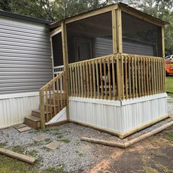 New deck and screened - in Porch with Roof