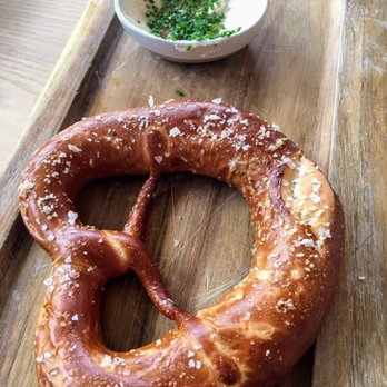 Wursthall - Pretzel with black pepper honey butter - German Near Me - San Mateo, California