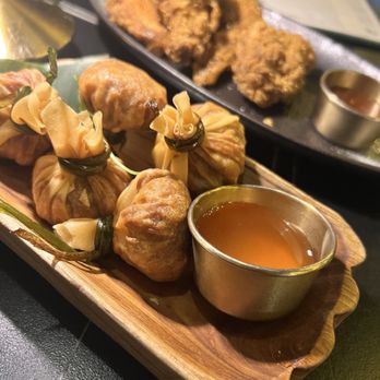 Siam Thai Eatery - Wings at the top and dumplings at the bottom! Both delicious - Thai Near Me - Chicago, Illinois