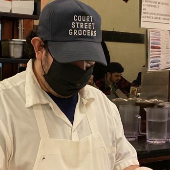 S&P - Nice cook, wearing Court Street Grocers cap. They own S&P. - Sandwiches Near Me - New York, New York S&P - Nice cook, wearing Court Street Grocers cap. They own S&P. - Sandwiches Near Me - New York, New York