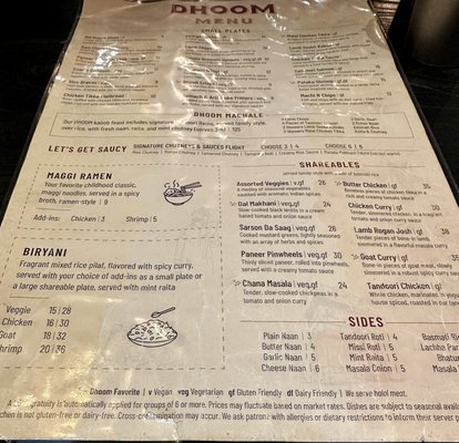 Menu photo 7 Dhoom McLean, VA