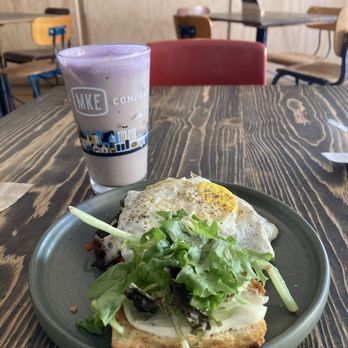 The Root Note - Biscuit sandwhich with mushrooms and onions - Music Venues Near Me - La Crosse, Wisconsin