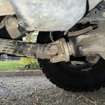 Mavis Discount Tire - Pinion angle is now at a dangerous angle when on flat ground, I personally would have never let a customer drive this vehicle like this. - Tires Near Me - Mount Holly, New Jersey Mavis Discount Tire - Pinion angle is now at a dangerous angle when on flat ground, I personally would have never let a customer drive this vehicle like this. - Tires Near Me - Mount Holly, New Jersey