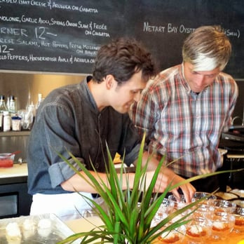 Nodoguro - Ryan Roadhouse and sous chef and Phantom Rabbit farm man Mark Wooten plating food before your eyes - Japanese Near Me - Portland, Oregon Nodoguro - Ryan Roadhouse and sous chef and Phantom Rabbit farm man Mark Wooten plating food before your eyes - Japanese Near Me - Portland, Oregon