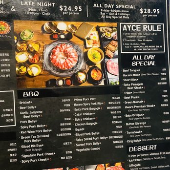 Hwaro 2 - Menu - Korean Near Me - Las Vegas, Nevada