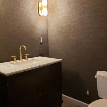 Wallpaper Installer LA - Powder room wallpapering - Wallpapering Near Me - Orange, California Wallpaper Installer LA - Powder room wallpapering - Wallpapering Near Me - Orange, California