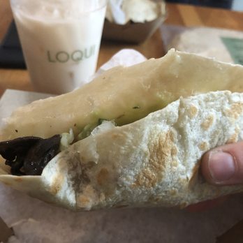 Loqui - Mushroom taco on flour. Horchata. - Tacos Near Me - Culver City, California Loqui - Mushroom taco on flour. Horchata. - Tacos Near Me - Culver City, California