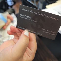 Rose's Tax and Business Service - Picture of our Tax prepares Information.