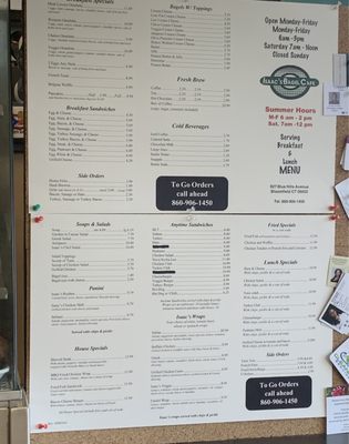 Menu photo 1 Isaac's Bagel Cafe II Bloomfield, CT Menu photo 1 Isaac's Bagel Cafe II Bloomfield, CT