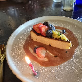 Alma de Espana - Burnt cheesecake with guava sauce - Spanish Near Me - Sarasota, Florida