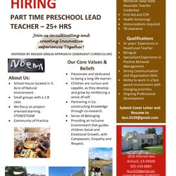 Little Angels Country School - Hiring Preschool Lead Teacher