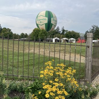 Conner Prairie - Hot air balloon view from parking lot - Museums Near Me - Fishers, Indiana Conner Prairie - Hot air balloon view from parking lot - Museums Near Me - Fishers, Indiana