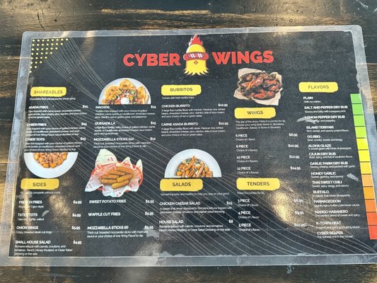 Menu photo 6 Cyber Wings Fountain Valley, CA