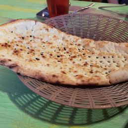 Delicious garlic naan
