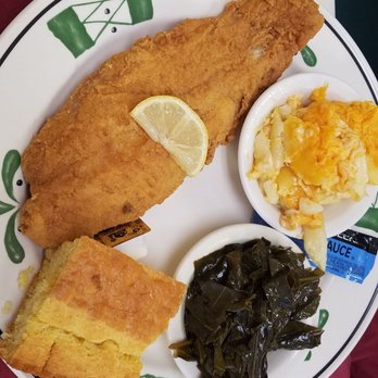 Daddy D's Suber Soulfood - Catfish portion is a nice size and crispy, but not burnt. Mac and cheese is delicious. - Soul Food Near Me - Hendersonville, North Carolina Daddy D's Suber Soulfood - Catfish portion is a nice size and crispy, but not burnt. Mac and cheese is delicious. - Soul Food Near Me - Hendersonville, North Carolina