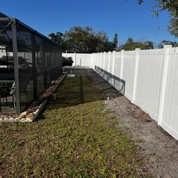 New Vinyl fence!