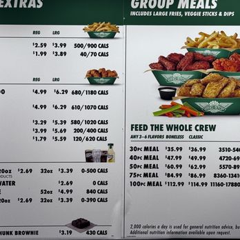 Wingstop - Inside menu with prices - Chicken Wings Near Me - Thomasville, North Carolina Wingstop - Inside menu with prices - Chicken Wings Near Me - Thomasville, North Carolina