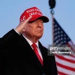 Larry's Appliance - Trump saluting Larry for his good work