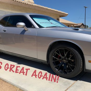 Tri-City Wheel Repair - Now my Challenger us up to "challenge" of looking great flying down the street! Watch out for this senior citizen! :) - Wheel & Rim Repair Near Me - Hesperia, California Tri-City Wheel Repair - Now my Challenger us up to "challenge" of looking great flying down the street! Watch out for this senior citizen! :) - Wheel & Rim Repair Near Me - Hesperia, California