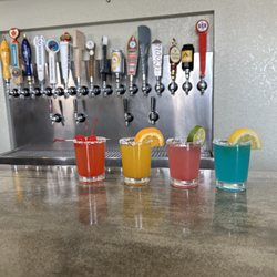 Shooter's Taproom & Kitchen - Margarita flight and craft beers