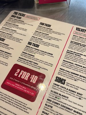 Menu photo 1 Velvet Taco Fort Worth, TX Menu photo 1 Velvet Taco Fort Worth, TX