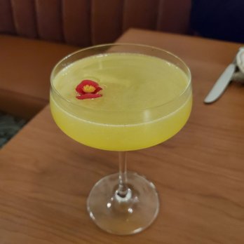 Noisette Restaurant & Bakery - Yellow cocktail - French Near Me - Denver, Colorado Noisette Restaurant & Bakery - Yellow cocktail - French Near Me - Denver, Colorado