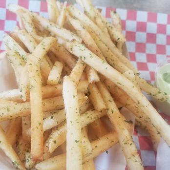 Katsu Burger - Nori fries with wasabi dip, love it! - Burgers Near Me - Seattle, Washington