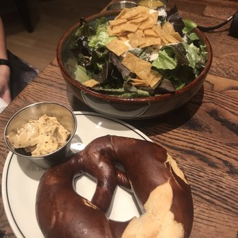Crushed by Giants - Pretzel & Caesar Salad (dressing on the side) - Brewpubs Near Me - Chicago, Illinois Crushed by Giants - Pretzel & Caesar Salad (dressing on the side) - Brewpubs Near Me - Chicago, Illinois