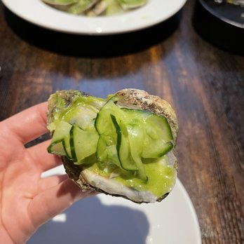 Modern Kitchen - Oyster with the cilantro and cucumber - Salad Near Me - Westlake Village, California