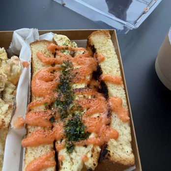 Void - Mentaiko Egg sandwich  - they charge an extra $5 for a drizzle of mentaiko if you don't get ham or bacon. Ridiculous. - Coffee & Tea Near Me - Santa Clara, California