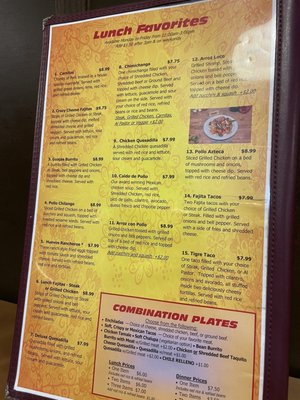 Menu photo 3 Alejandro's Mexican Grill - Salem Salem, VA