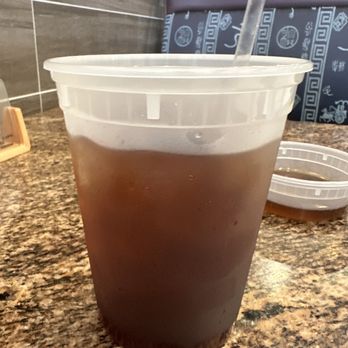 Spring Chinese Cafe - Tea in a soup container - Chinese Near Me - Spring, Texas