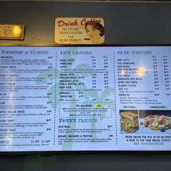 Dos Palmas Cafe - Menu - Coffee & Tea Near Me - San Diego, California