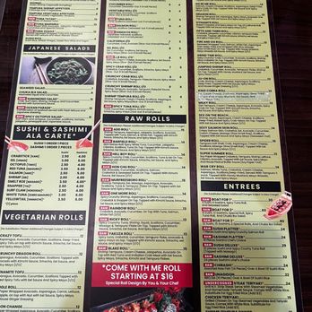 Lemongrass Sushi and Thai - Menu Sushi Side - Thai Near Me - Murfreesboro, Tennessee