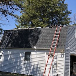 Detached garage shingles