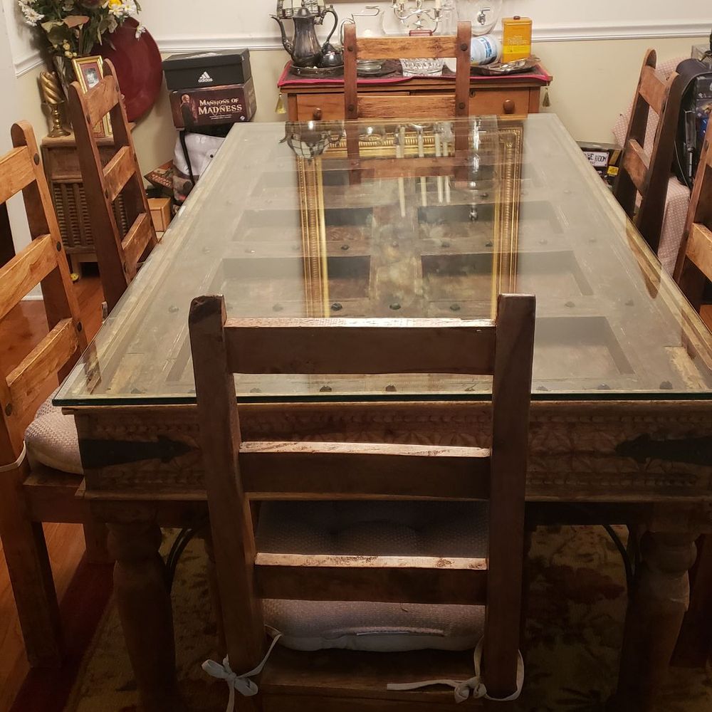 My new glass tabletop from Fab Glass and Mirror fit perfectly. My new glass tabletop from Fab Glass and Mirror fit perfectly.