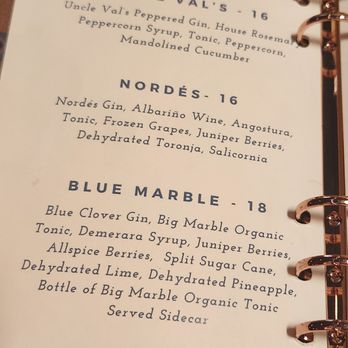 Juniper - Menu - Cocktail Bars Near Me - Tucson, Arizona