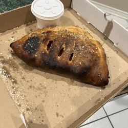 Vaughn's Pizzeria and Draft House - Calzone.... Apparently they make 'em crispy