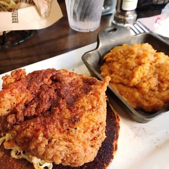 The Row - Nashville Hot chicken and bourbon sweet potato - Southern Near Me - Nashville, Tennessee The Row - Nashville Hot chicken and bourbon sweet potato - Southern Near Me - Nashville, Tennessee