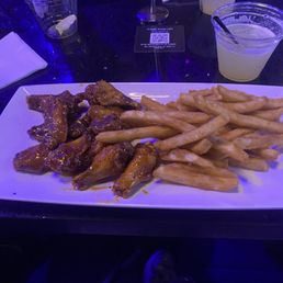 Wings and fries Wings and fries